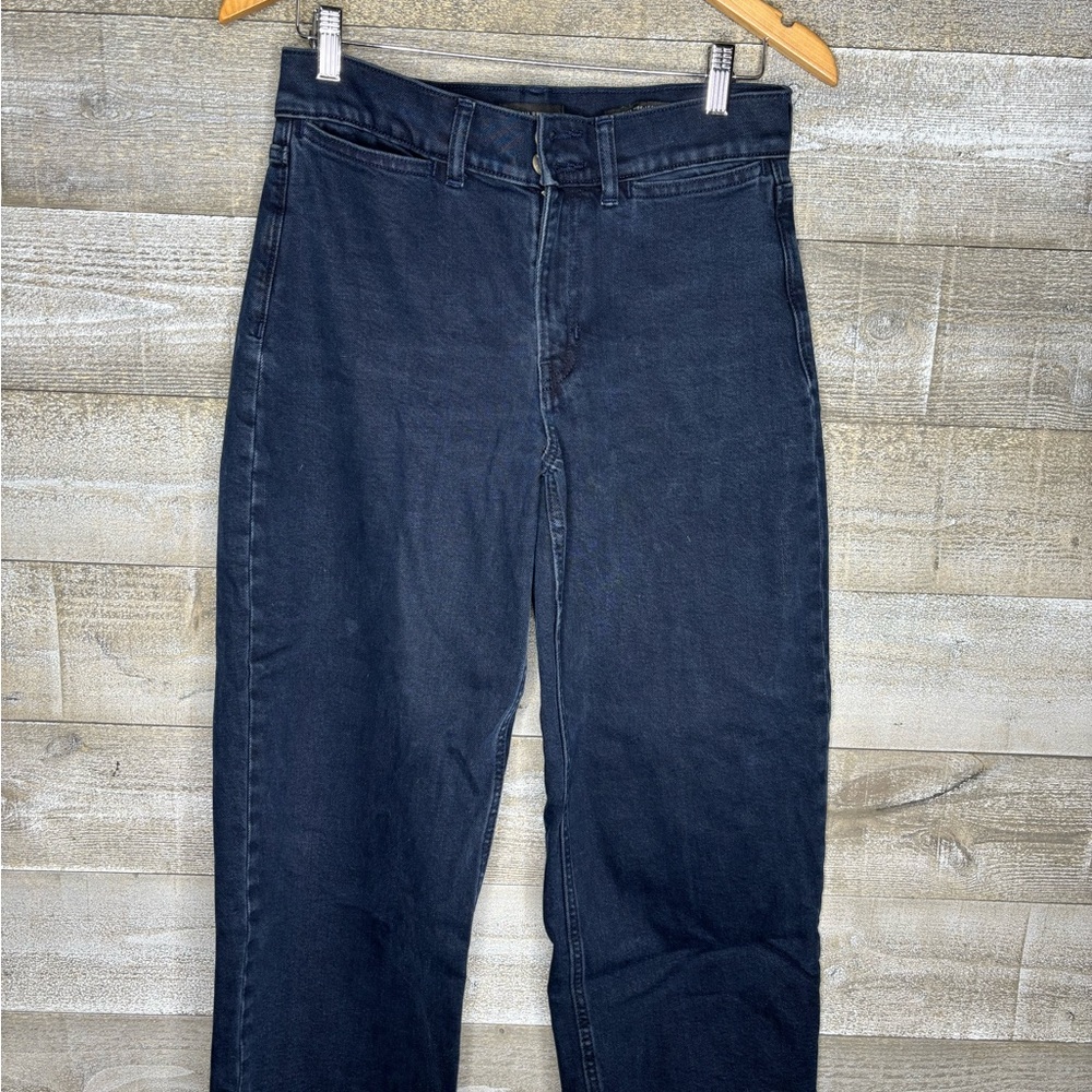Banana Republic high rise wide leg crop Jeans size 27
